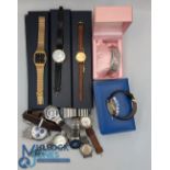 Men's and Ladies Watches Rotary G3030 boxed, 2 Pierre Cardin boxed, Dice Kayex, 2 BMW, Oris, Gradus,