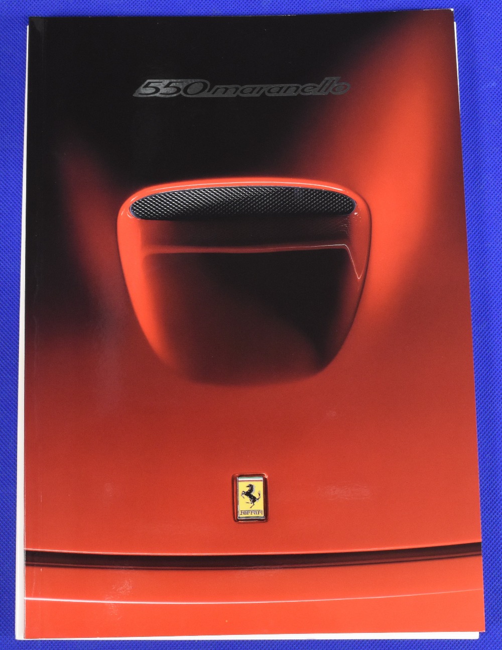Ferrari 550 Maranello Sports Car Sales Brochure 1997 with outer white cover