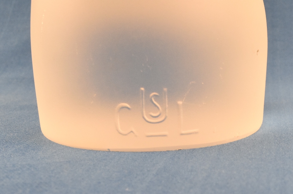 Madonna Child Frosted Glass Statue Vintage 1929 Art Deco designed by Stef by Uiterwaal for Leerdam - Image 2 of 2