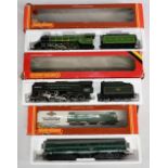 OO Guage Hornby Locomotives, 4472 LNER Flying Scotsman, BR Evening Star together with BR Class 29