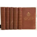 1918-1922 Shire Horse Stud Books, 5x Volumes of reference guides of stallion's mares from the