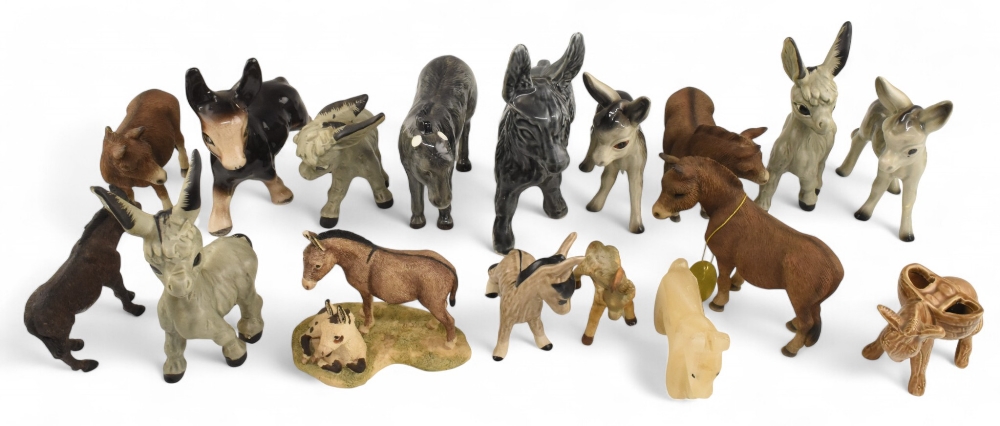Ceramic Donkey Collection various examples and sizes some by Coopercraft, and Leonardo (box) - Image 2 of 2