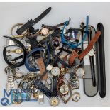 Large quantity of Men's and Ladies Watches Mostly Modern Battery Quartz examples all unchecked