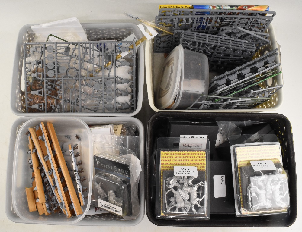 Large Collection of Lead Wargaming Soldiers to include Perry Miniatures knights & Horseback example,