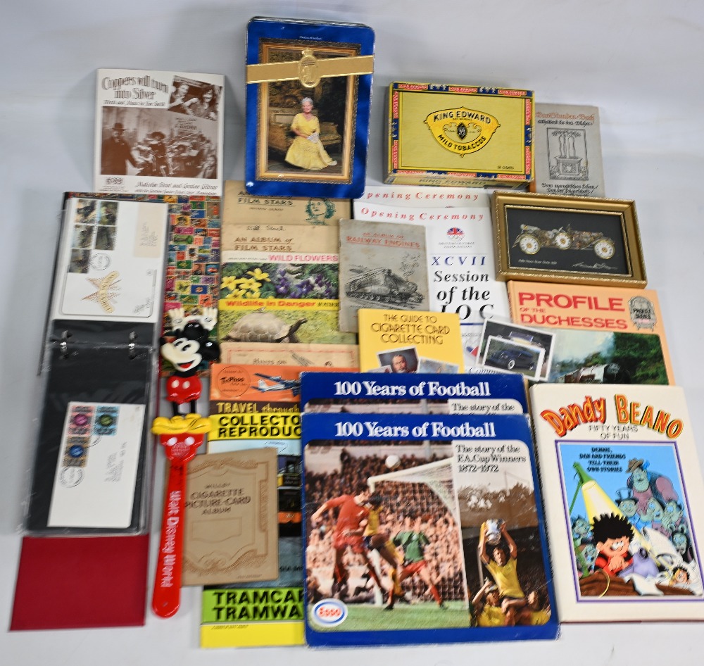 Mix Box of Collectables, to include First Day Covers, ESSO 100 Years of Football coin collection,