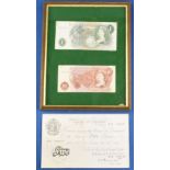 Bank of England Pound 1944-1956 "Britannia - 5 pounds" Issue. 5 pounds type 1944. Date: 29th