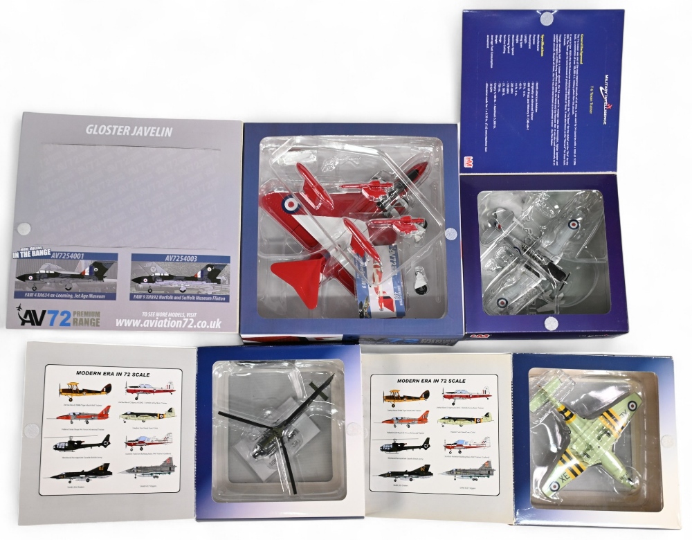 Selection of Diecast Airplanes to include 72 Aviation Hawker Sea Hawk FGA. 6, Westland Gazelle AH. 1 - Image 2 of 2
