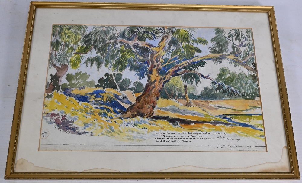 Australian Water by George Coleman Green 1920 featuring The River Bogan 1000 mile dried up in May