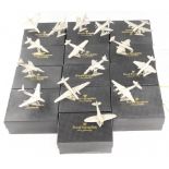 Royal Hampshire Pewter Plane Collection to consist of various planes Wellington, Canberra, Spitfire,