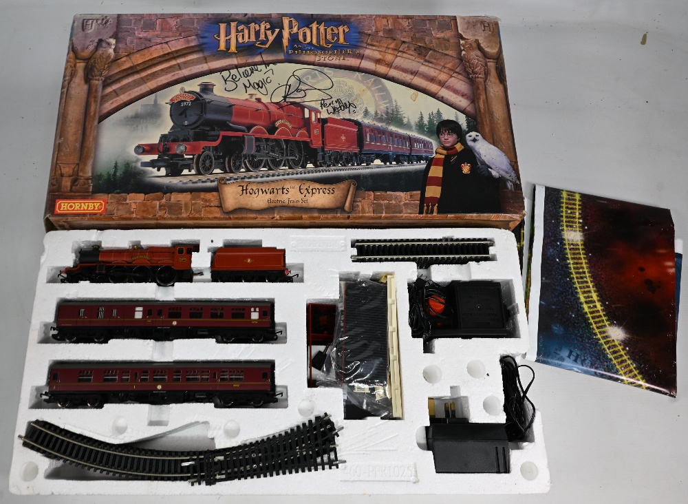 Hornby Harry Potter Hogwarts Express Electric Train Set, signed to the front of the box by Percy - Image 2 of 2