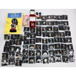 Robinsons Golly Badge Collection: Mostly later examples over 70, together with labels of the jars