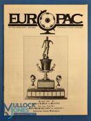 1982 Seattle Sounders v Manchester Utd Europac Soccer Tournament match programme 20 May 1982;