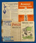 1950/51 Manchester Utd away programme selection to include Spurs (Champions), Newcastle Utd,