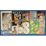 Norman Whiteside Signed Photographs, Poster, Cup Final Programmes, a Fearless DVD - good selection