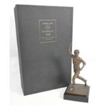 Bronze Figurine of George Best Titled "Best Moments" by Emulate Studio & £5 Note. A bronze