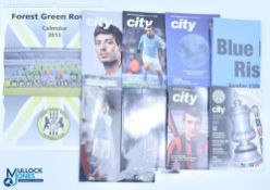 Modern Manchester City Football Programmes Mostly 2011 include cup matches, 2010 Notts v