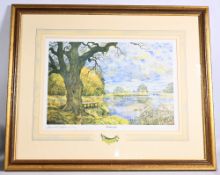 Fishing Prints: (4) Limited edition set of four signed prints: The Golden Age of Angling by