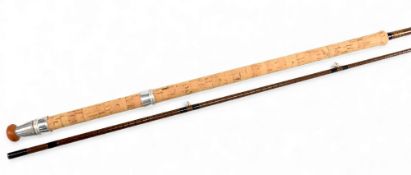 B James and Son in association with Bruce and Walker, Mk1VG compound taper hollow glass rod, 10' 2