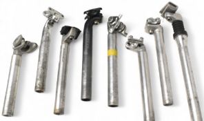 Selection of Bicycle Seat Stems consisting of various makers and sizes (8)