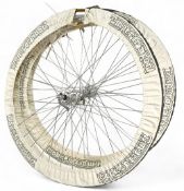 Pair of Tubes and Sprint Wheels having a Mavic Hubs and Quick Release Wheel Spindles on Araya Aero 2