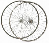 Pair of Sprint Wheels having a Sun Race 6 Speed Block, Campagnolo Hubs and Quick Release Wheel