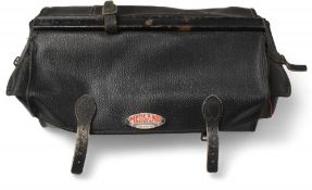 Vintage Midland Supreme Cycle Bag large rear black cycle bag with 2 side pockets (ideal for
