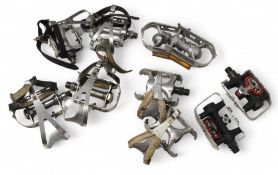 Selection of Bicycle Pedals various makers Roto, SP-200 AL, KKT Pro Vic II, LU962, Wellgo WPD-982 (