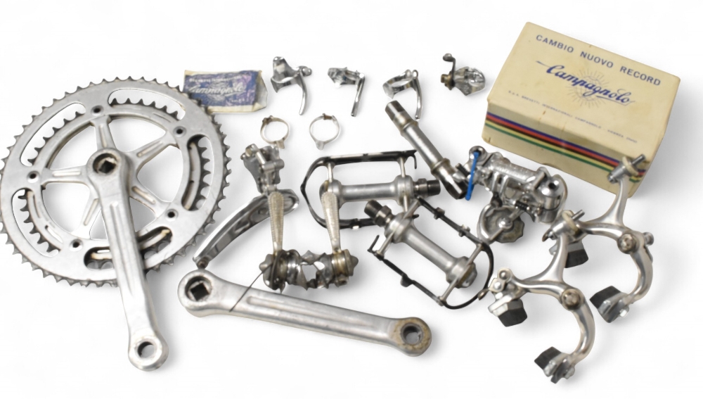 Campagnolo C-RECORD - Set Dérailleurs Avant/arrière 8 Vitesses, Finition Century (gris, Excellent état)