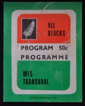 1976 in SA, W Transvaal v NZ Rugby Programme: Large, detailed. G