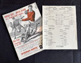 1955 British and I Lions in S Africa Rugby Programme: The large attractive issue v Transvaal,