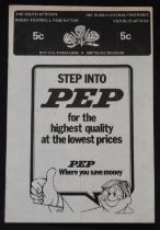 1976 in SA, SARF Proteas v NZ Rugby Programme: Signed by Lategan and Billy Bush, nice example from a