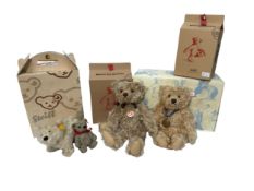 Four boxed Steiff teddy bears, including The 2008 Steiff Bear, Made for Danbury Mint, no. 662621,