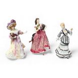 Three Royal Doulton figures, comprising ‘La Loge’, HN3472, Opera Heroines ‘Carmen’, HN3993, and Lady