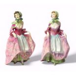 Two Royal Doulton figures, comprising ‘Suzette’, HN1487, and ‘Suzette’, HN2026, incorrectly