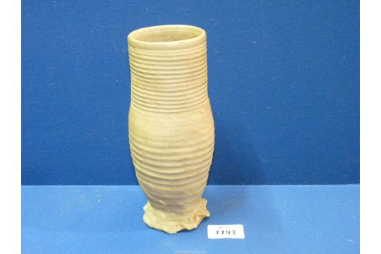 A medieval German Siegburg white pottery drinking vessel, - Image 4 of 6