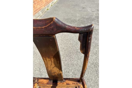 A Good Pair of 19th Century Chinese "Yoke" Back Elm Armchairs - Image 25 of 43