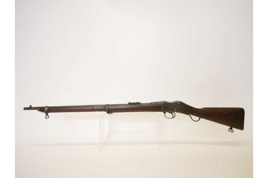 Martini Henry .303 smooth bore shotgun serial number NVN, 30inh barrel with folding ladder sight, - Image 15 of 15