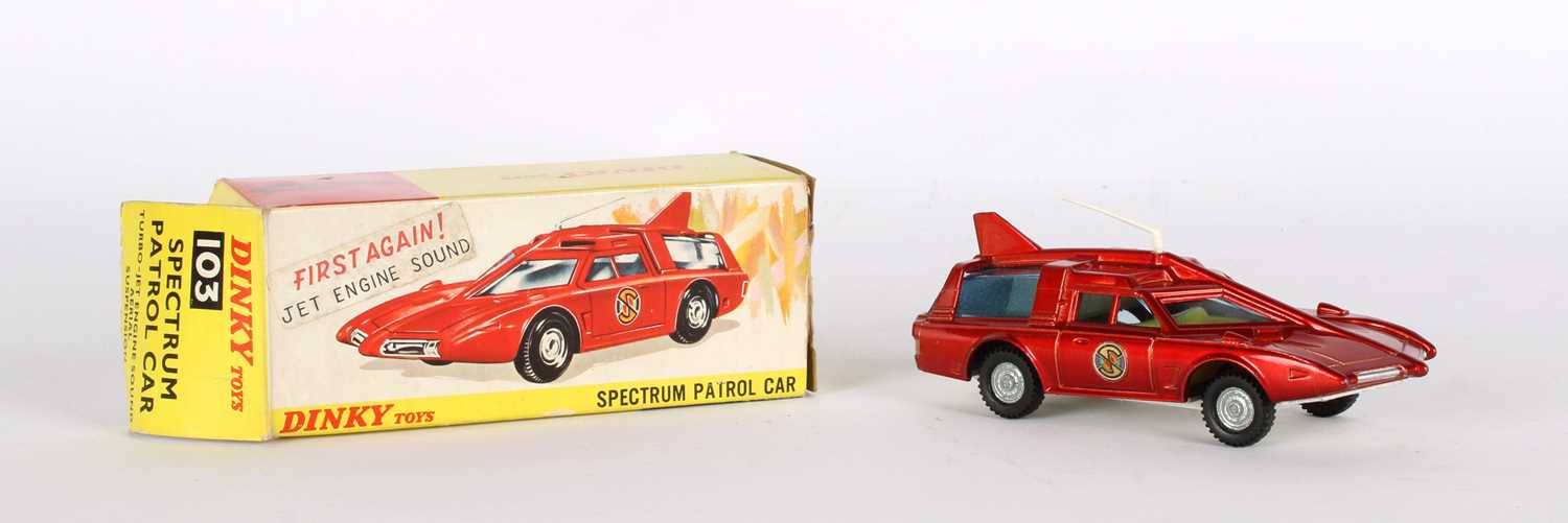 Sold at Auction: A boxed Dinky Toys 104 Captain Scarlet Spectrum Pursuit Vehicle