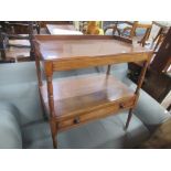 A 19th century tea trolley, width 30ins