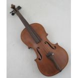 Two violins, with labels for Pietro Antonius dalla Costa fecit in Treviso anno 1826 and The