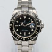 Rolex, a 2008 GMT Master II Oyster Perpetual date wristwatch, stainless steel, reference number