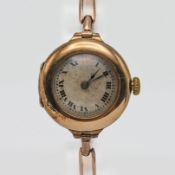 Rolex, a vintage ladies 9ct rose gold wristwatch, approx 19.9g.