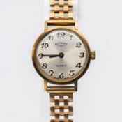 Rotary, a 9ct gold quartz wristwatch, total weight 18.3g.