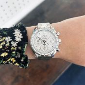 OMEGA an elegant ladies Speedmaster 38mm Diamond Chronograph Automatic Ladies