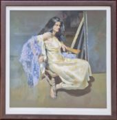 Robert Lenkiewicz (1941-2002), limited edition print 'Esther Seated' 255/475, signed in pencil,