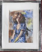 Robert Lenkiewicz (1941-2002), watercolour 'Study of Eliza (August 15. 78)', with certificate of