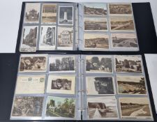 A collection of antique postcards, of mainly Plymouth and Devon subject matter, in two albums. (2)