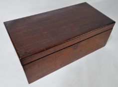 A late 19th/early 20th century writing slope, used by Mr Robert Damerall Jutson, headmaster of Mount