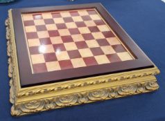A medieval Veronese style novelty chess set, resin pieces, in an ornamental case.