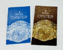A Rolex Oyster Price list 1994 together with Rolex Oyster trade booklet.